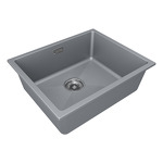 Превью картинка Гранитная мойка Paulmark LUMI 55 UNI-SKEW LU55SK-GRM Серый металлик #3