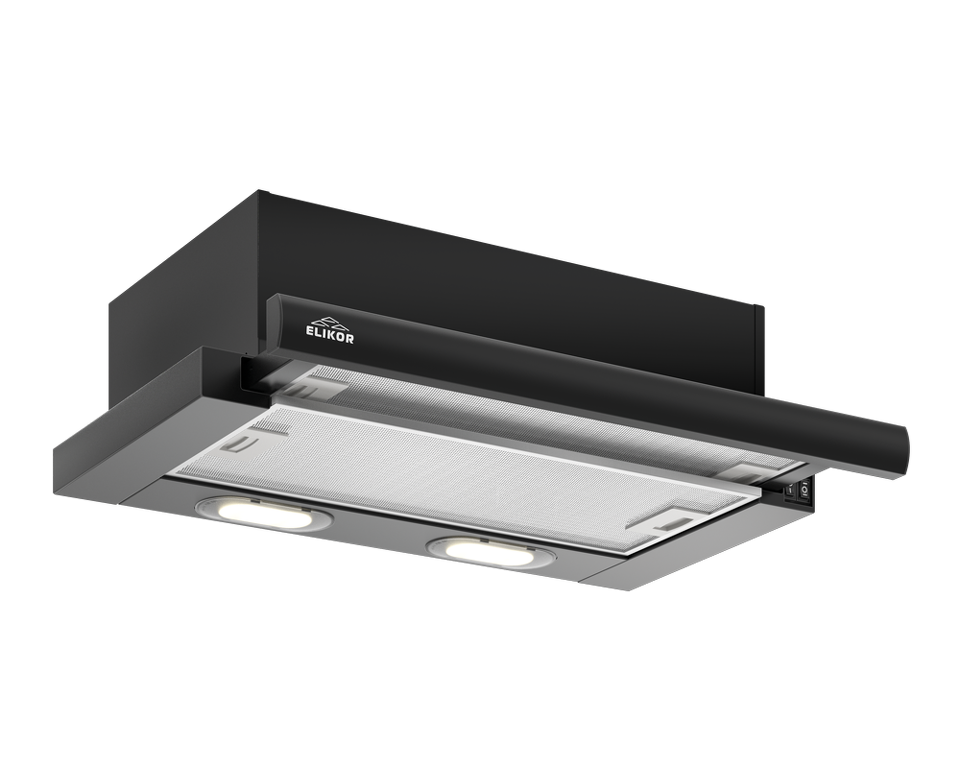 Фото Встраиваемая вытяжка Elikor Интегра 45П-400-В2Л черн/черн