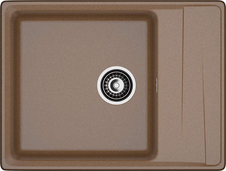 Фото Мраморная мойка GranFest LEVEL 660L Терракот