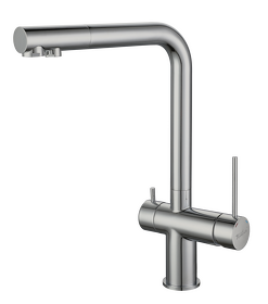 Картинка Rivelato Lugano Г-обр. с краном питьевой воды D-35мм brushed