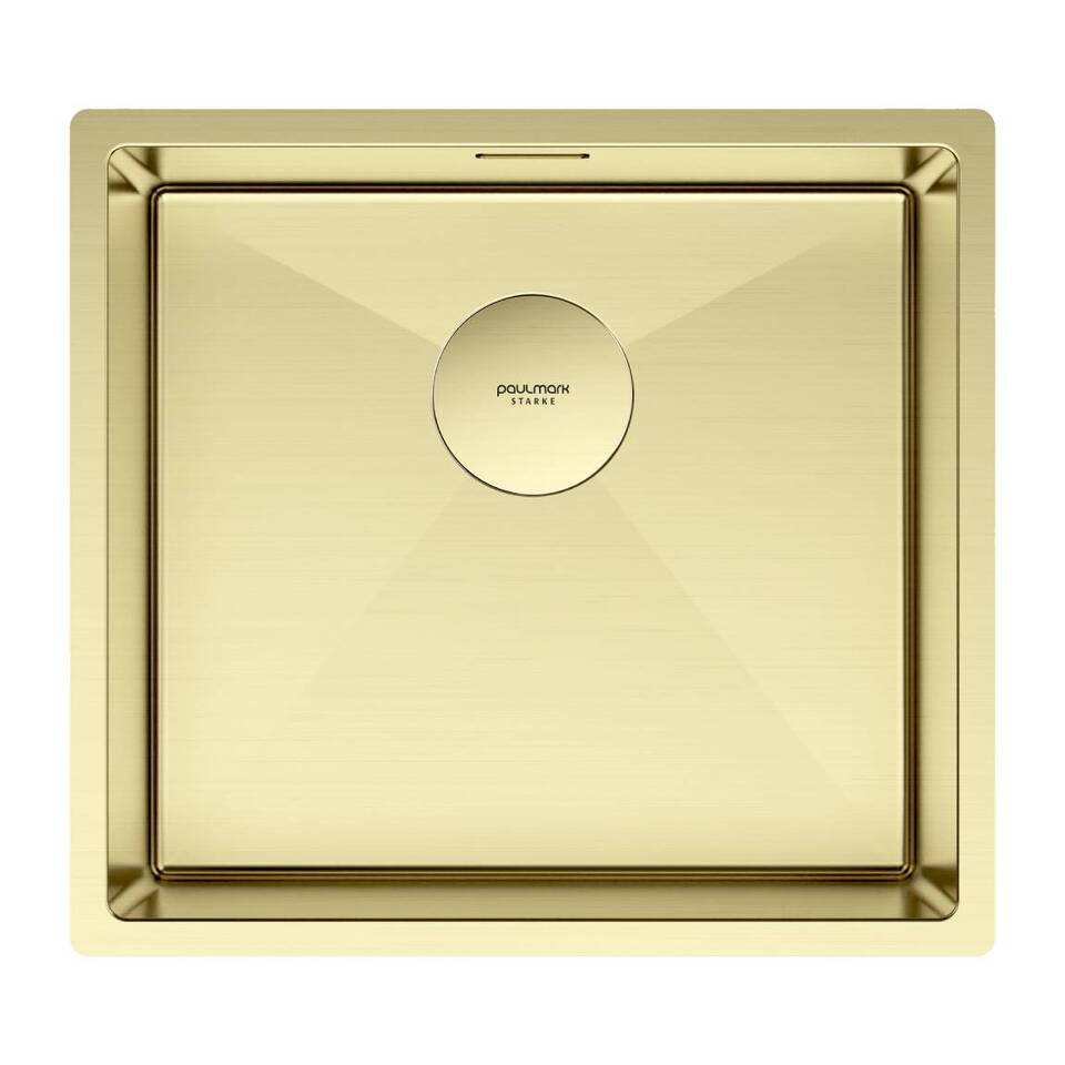 Фото Металлическая мойка Paulmark NEXT 48 UNI PM214844-LG Светлое золото