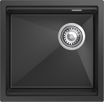 Превью картинка Гранитная мойка Rivelato LINO 454-R 1-чаш 450*440 antracite #1