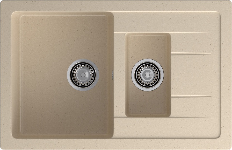 Фото Мраморная мойка GranFest QUADRO 775KL Кашемир