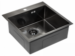 Превью картинка Металлическая мойка Paulmark KRONER 51 PM215151-GM Вороненая сталь GM #3