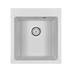 Превью картинка Мраморная мойка Paulmark KANTE 45 PM104651-WH Белый матовый WH #1