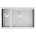 Превью картинка Металлическая мойка Paulmark NEXT 69/2S UNI PM226944-BSL Брашированная сталь #1