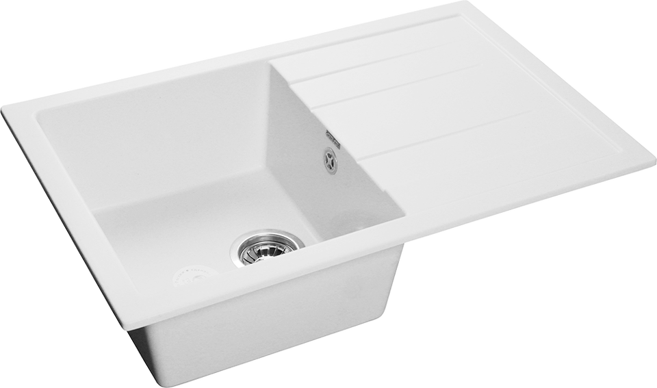 Фото Мраморная мойка GranFest QUADRO 780L Иней