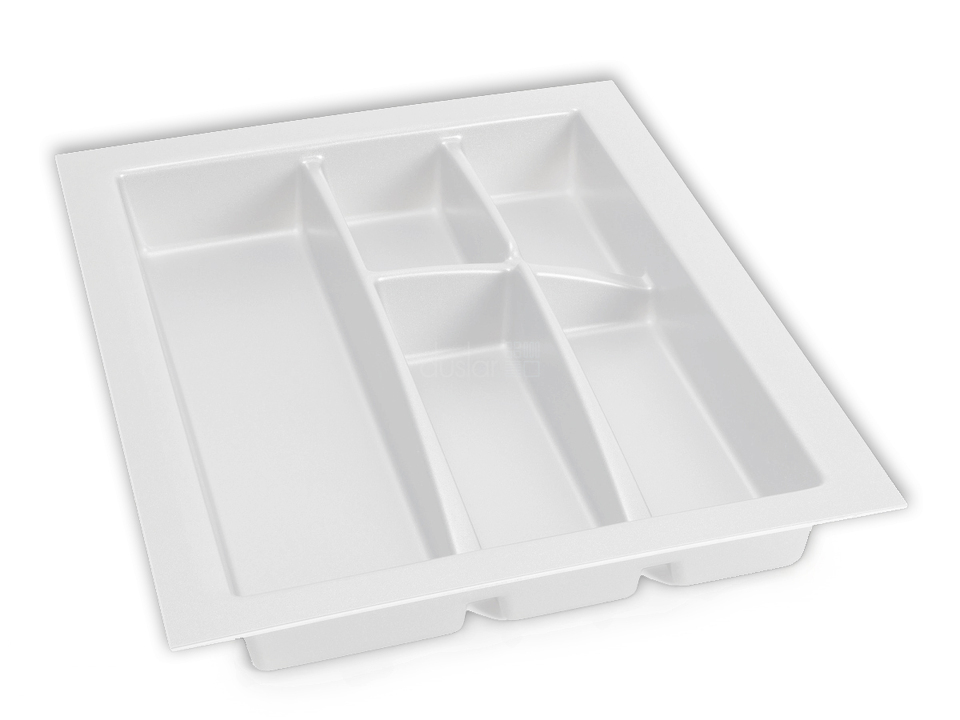 Фото Dirks Лоток LINE для столовых приборов, ширина фасада 400 мм, 312х462х56 мм, белый 