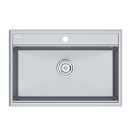 Превью картинка Кварцевая мойка Paulmark STEPIA 80 PM117551-GRM Серый металлик #1