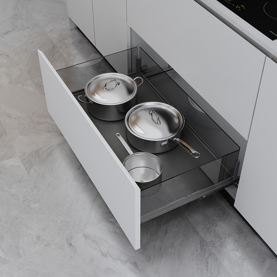 Фото Duslar Корзина MATRIX, выдвижной фасад 900 мм, антрацит