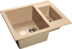 Превью картинка Мраморная мойка GranFest QUADRO 610K Песочный #1