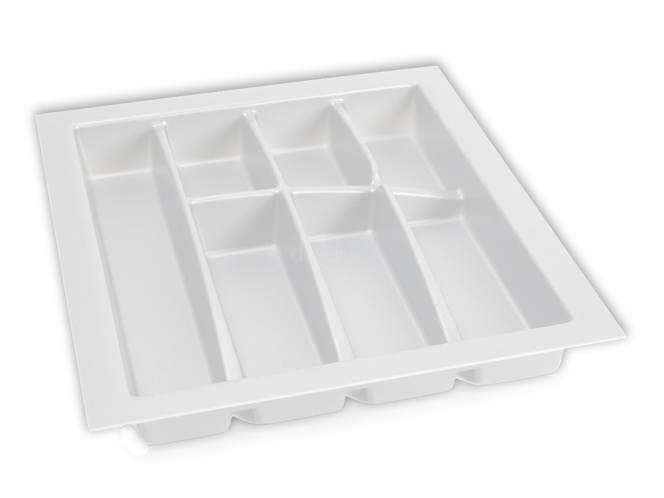 Фото Dirks Лоток LINE для столовых приборов, ширина фасада 450 мм, 355x462х56 мм, белый 