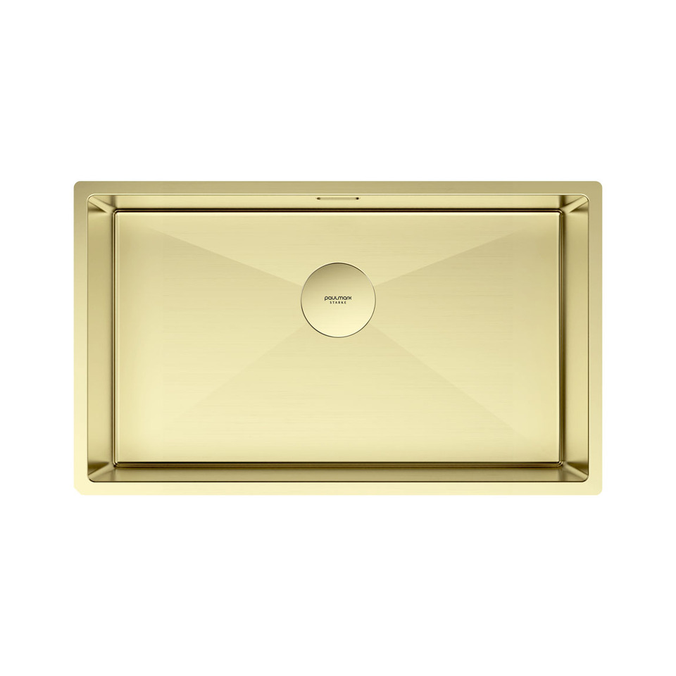 Фото Металлическая мойка Paulmark NEXT 74 UNI PM217444-LG Светлое золото
