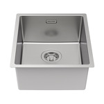 Превью картинка Гранитная мойка Paulmark YUNI 39 UNI YU39-BS Брашированная сталь #3