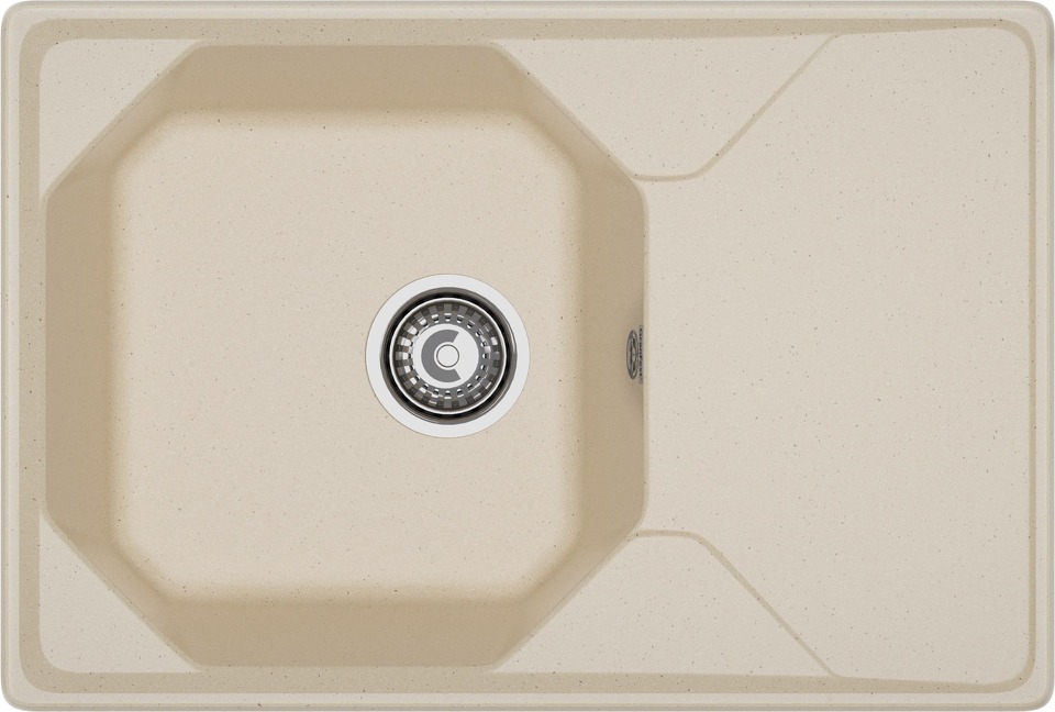 Фото Мраморная мойка GranFest UNIQUE 740L Кашемир
