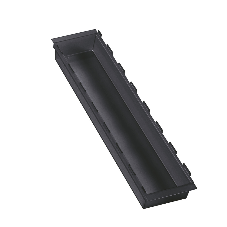 Фото NinkaPlast Лоток CUISIO PRO для столовых приборов, 100х473х55 мм, черный