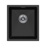 Превью картинка Гранитная мойка Paulmark LUMI 41 UNI LU41-BL Черный гранит BL #1