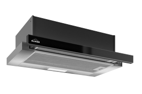 Картинка Elikor Интегра GLASS 45Н-400-В2Д нерж/стекло черное