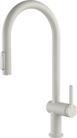 Картинка Rivelato PORTO U-обр. с выдвижной лейкой и краном питьевой воды D-35мм brina