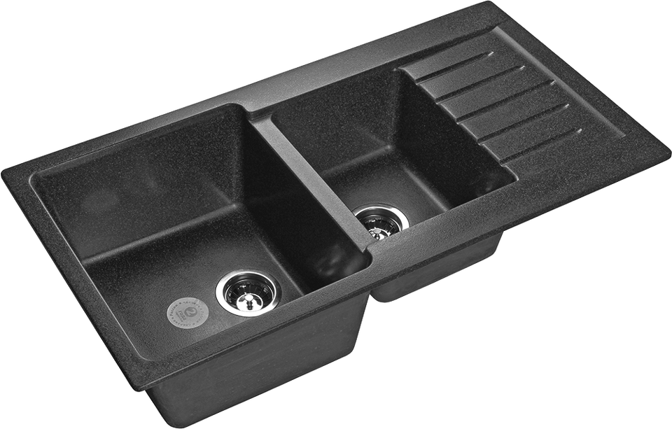 Фото Мраморная мойка GranFest PRACTIK 980KL Графит