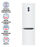 Превью картинка Холодильник с нижней морозилкой Maunfeld MFF195NFIW10 #1