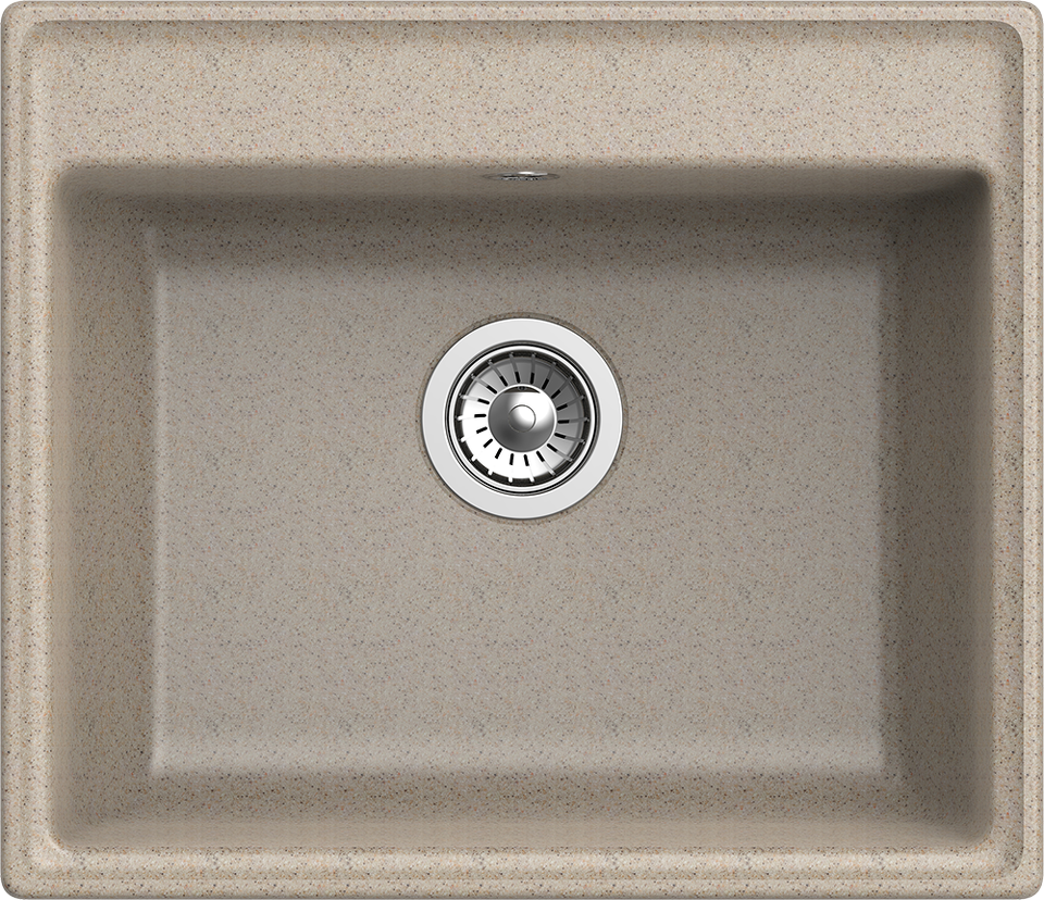 Фото Мраморная мойка GranFest VERTEX 580 Песочный