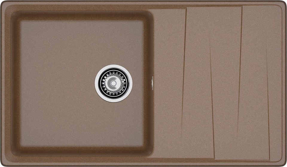 Фото Мраморная мойка GranFest LEVEL 860L Терракот