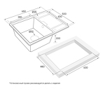 Превью картинка Кварцевая мойка Paulmark FLUGEN 50-650 PM216550-BLM Черный #5