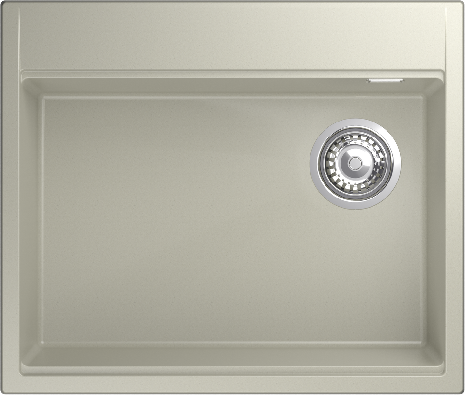 Фото Гранитная мойка Rivelato TESORO 605-R 1-чаш 600*510 topazio