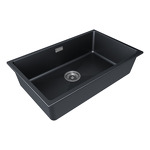 Превью картинка Гранитная мойка Paulmark LUMI 74 UNI LU74-BLM Черный #3