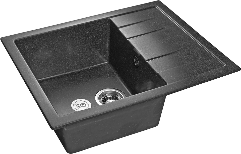 Фото Мраморная мойка GranFest QUADRO 650L Графит