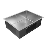 Превью картинка Металлическая мойка Paulmark NEXT-SKEW 58 UNI PM885844-BS Брашированная сталь #3