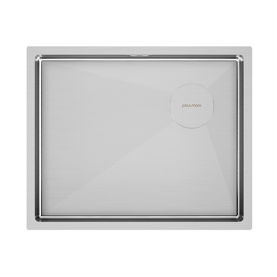 Фото Металлическая мойка Paulmark NEXT-SKEW 54 UNI PM885444-BS Брашированная сталь