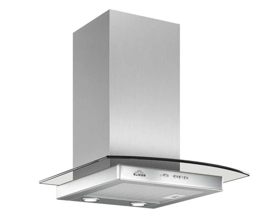 Фото Т-образная вытяжка  Elikor Кристалл 50Н-430-К3Д нерж/тонир