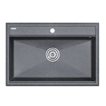 Превью картинка Кварцевая мойка Paulmark STEPIA 80 PM117551-DG Графит DG #1