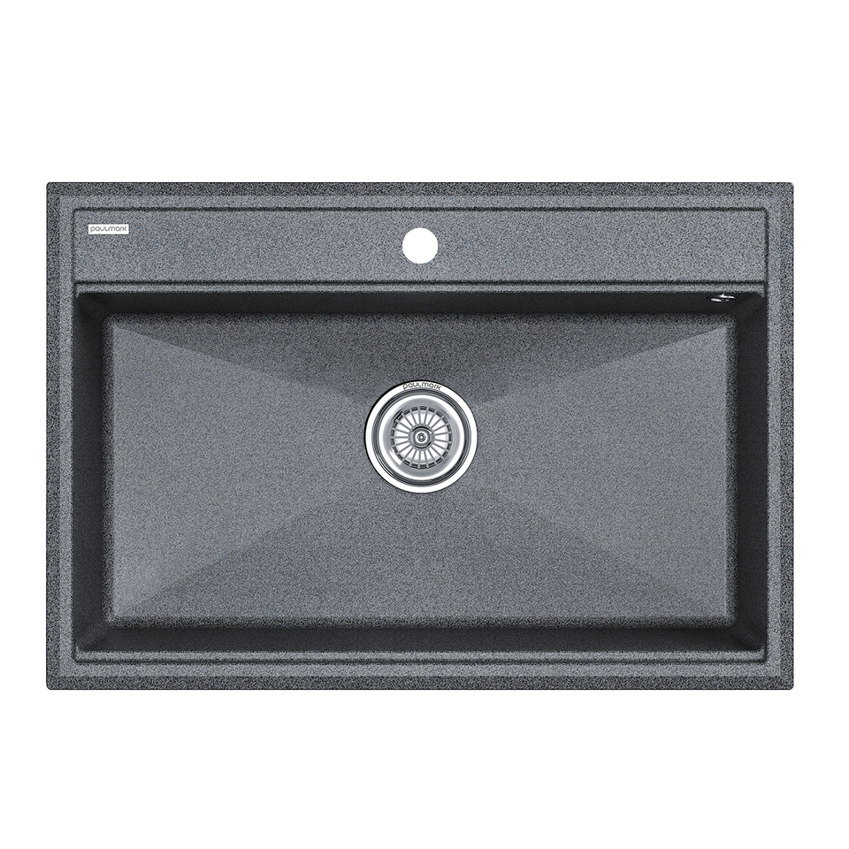 Фото Кварцевая мойка Paulmark STEPIA 80 PM117551-DG Графит DG