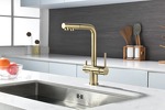 Превью картинка Смеситель для кухни Paulmark SERPENTINE Se213222-LG Светлое золото #3