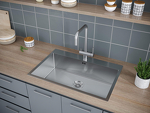 Превью картинка Металлическая мойка Paulmark KRONER 75 PM217551-BS Брашированная сталь #4
