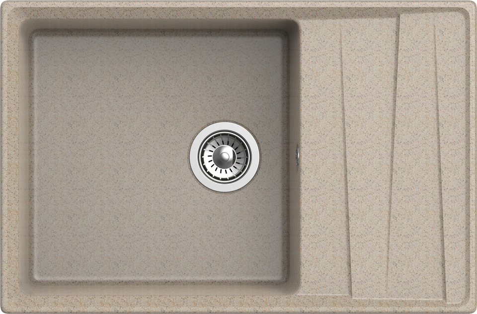 Фото Мраморная мойка GranFest LEVEL 760L Песочный