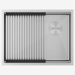 Превью картинка Металлическая мойка Paulmark NEXT-PRO 58 UNI PM705845-BS Брашированная сталь #1