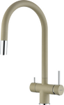 Превью картинка Смеситель для кухни Rivelato Trevi U-обр. с краном питьевой воды и выдвижной лейкой D-35мм topazio cromo #1