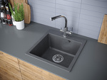 Превью картинка Кварцевая мойка Paulmark KANTE 50 PM105152-DG Графит DG #4