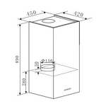 Превью картинка Цилиндрическая вытяжка Maunfeld Bath Plus 45 нержавеющая сталь #17