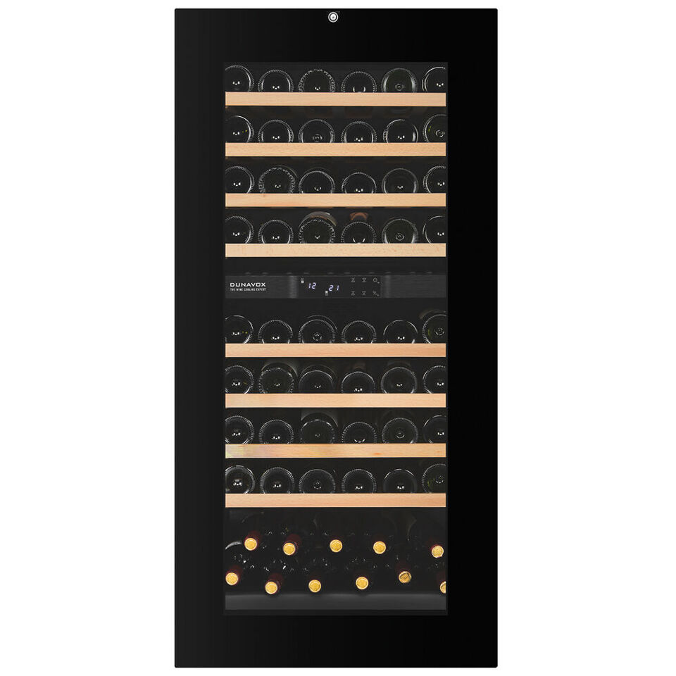 Фото Шкаф винный встраиваемый Винный холодильник (шкаф) компрессорный Dunavox DXB-65.154DB.TO