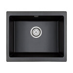 Превью картинка Кварцевая мойка Paulmark GERA 60 PM205546-BL Черный гранит BL #1