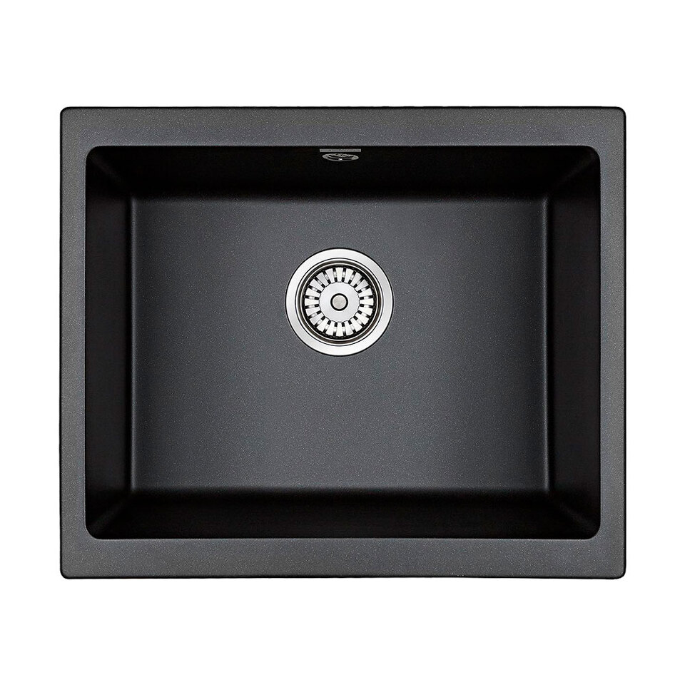 Фото Кварцевая мойка Paulmark GERA 60 PM205546-BL Черный гранит BL