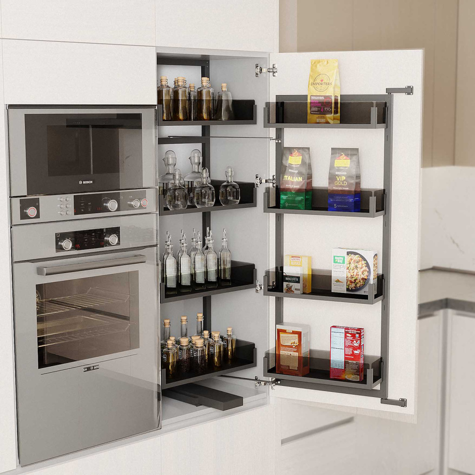 Фото Duslar Система MATRIX, распашной фасад 600 мм, высота 1320 мм, антрацит