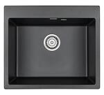 Превью картинка Кварцевая мойка Paulmark KANTE 60 PM106052-BL Черный гранит BL #2