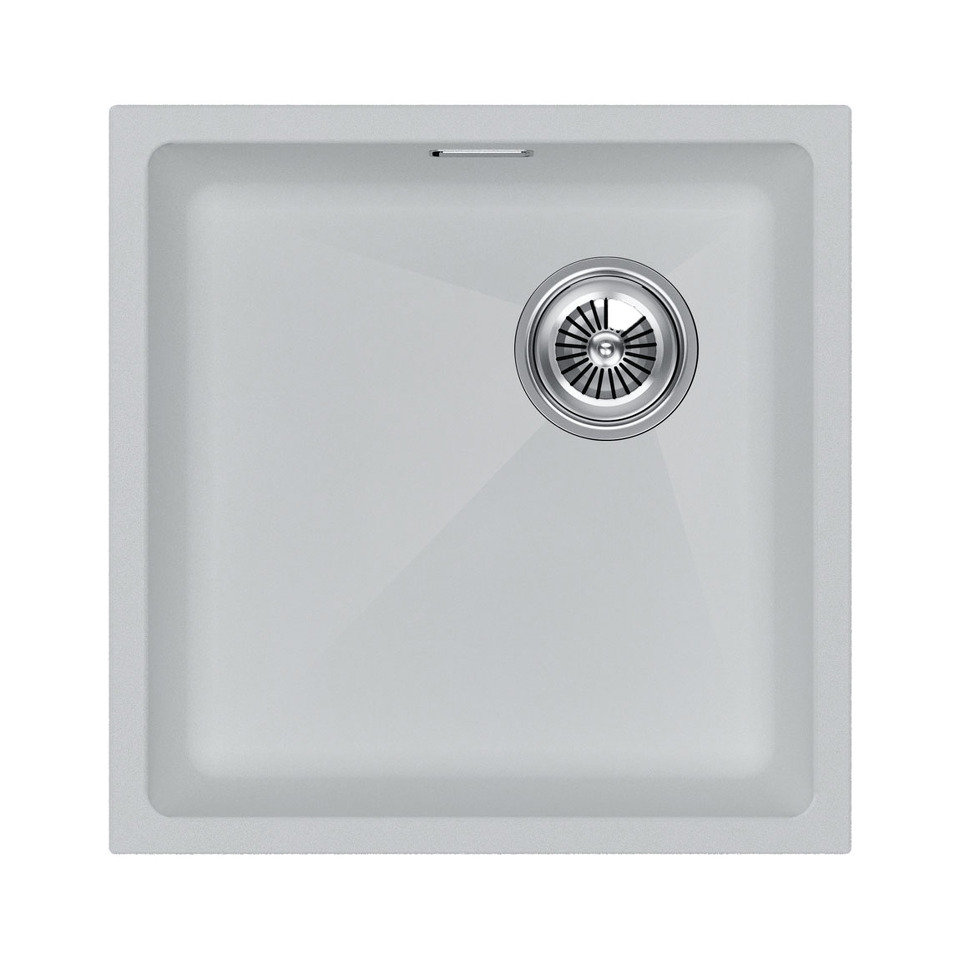 Фото Гранитная мойка Paulmark LUMI 45 UNI-SKEW LU45SK-WH Белый матовый WH