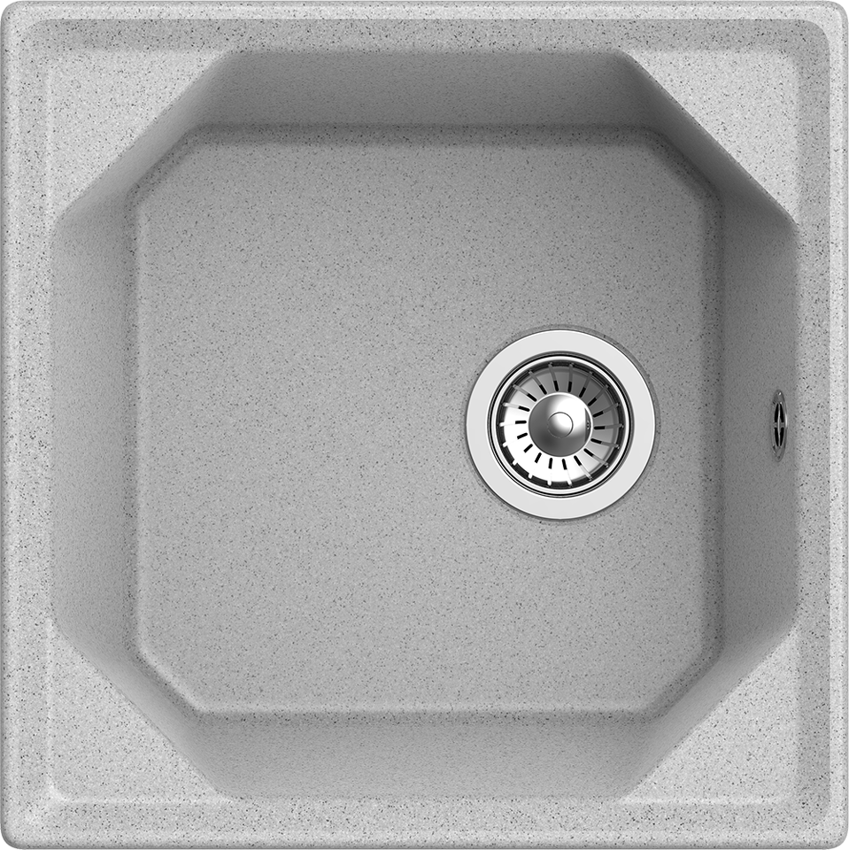 Фото Мраморная мойка GranFest UNIQUE 500 Серый